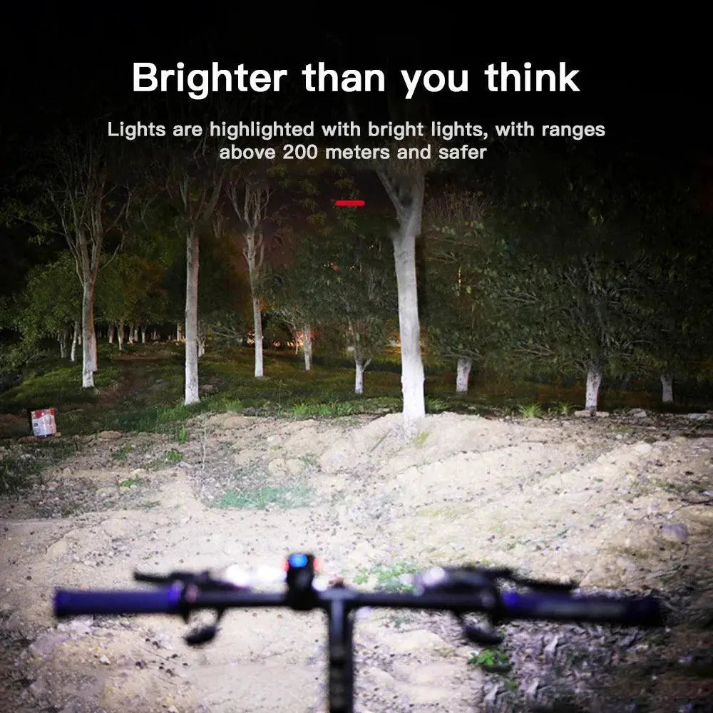 USB Rechargeable LED Bike Light Waterproof Versatile Battery