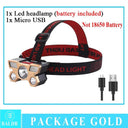 USB Rechargeable LED Headlamp Outdoor Waterproof Lighting Companion
