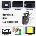 USB Rechargeable Mini Work Light Keychain Outdoor Essential