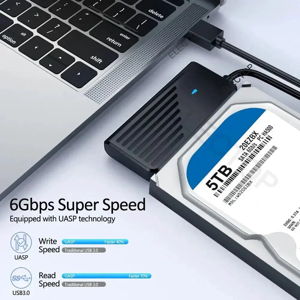 USB to SATA Adapter Cable for Fast Data Transfer Speeds