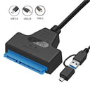 USB to SATA Cable Adapter High-Speed Transfer for HDDs