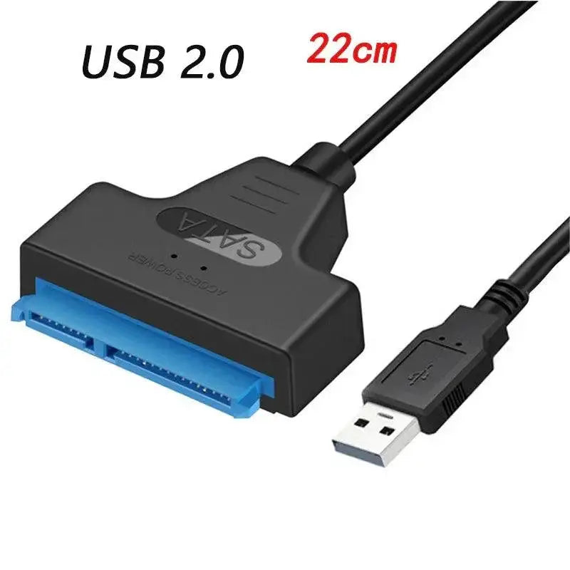 USB to SATA Cable Adapter High Speed Transfer for HDDs