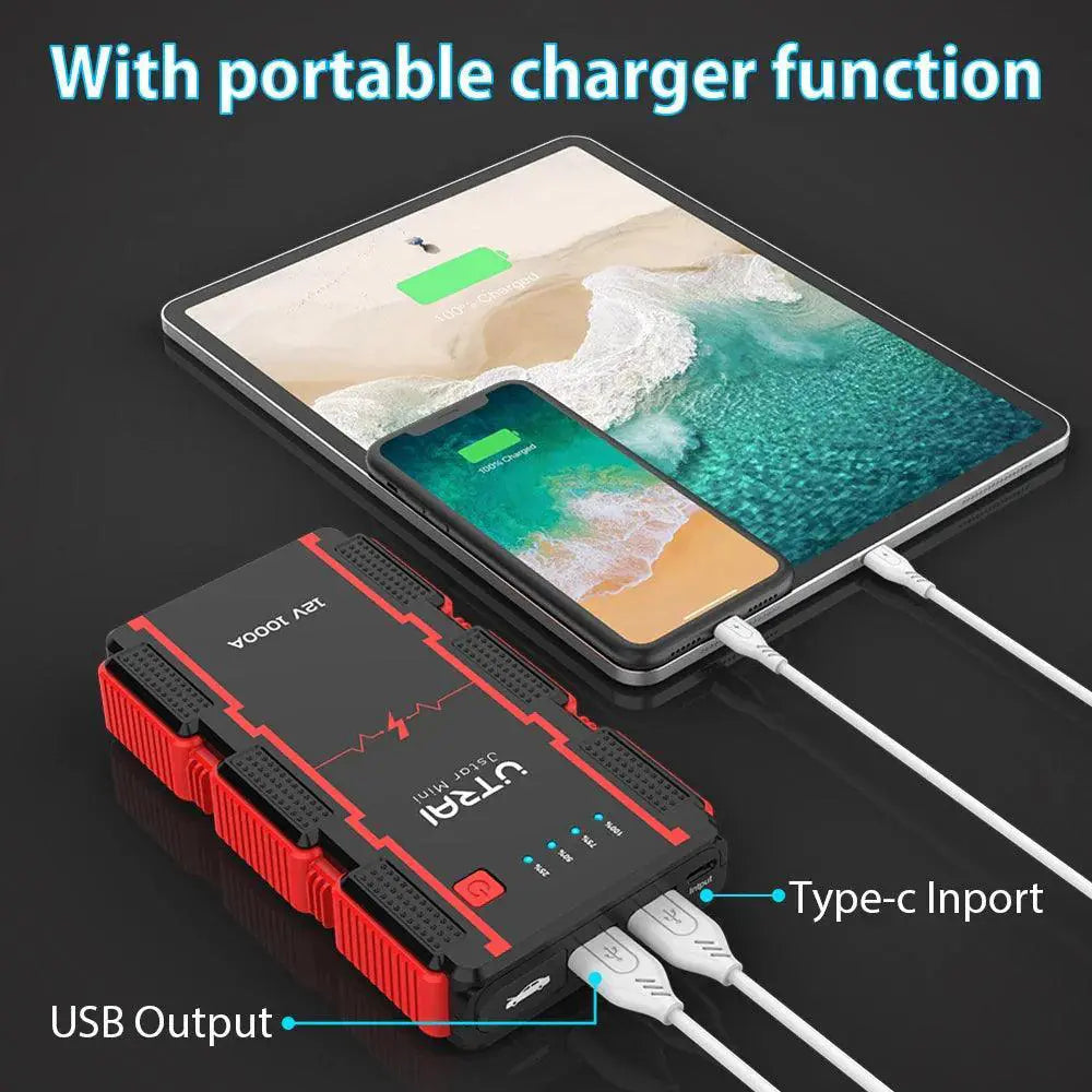 UTRAI 1000A Portable Car Battery Jump Starter Power Bank