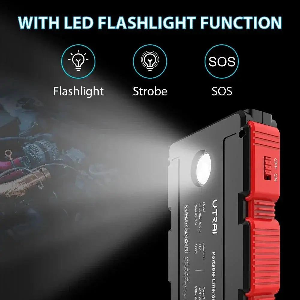 UTRAI 1000A Portable Car Battery Jump Starter Power Bank