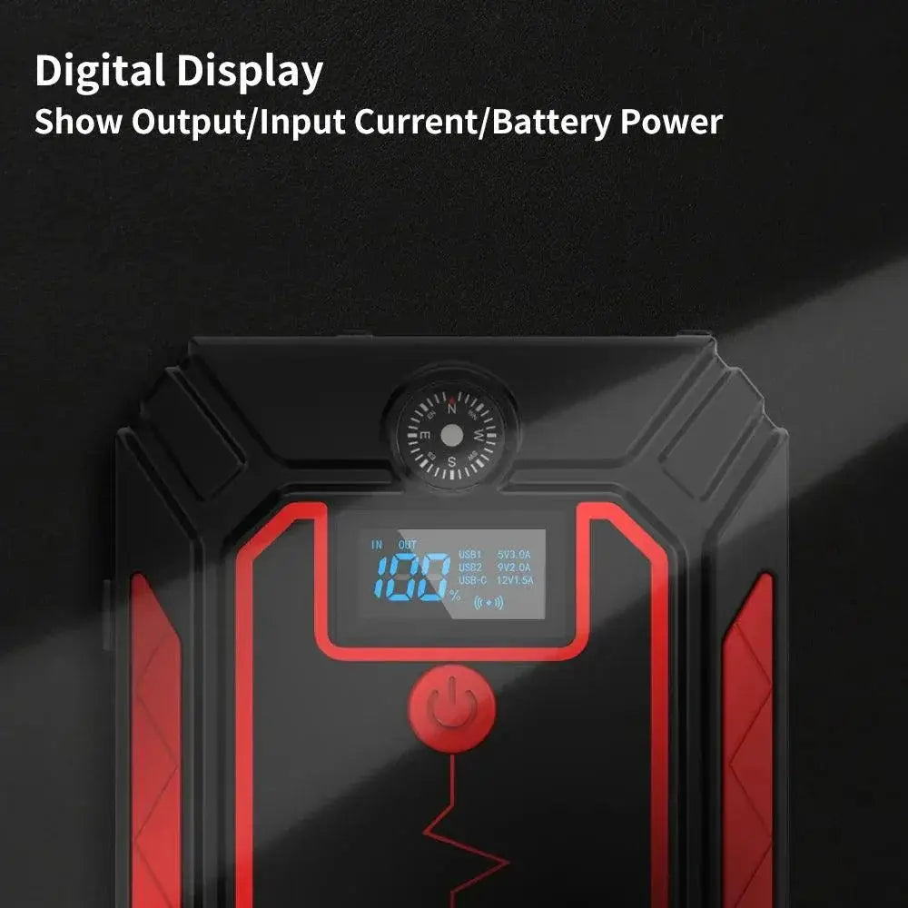 2500A Portable Jump Starter With Wireless Charging Power