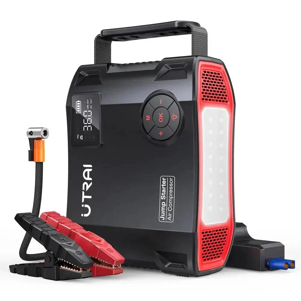 UTRAI 4 In 1 Jump Starter Power Bank Air Compressor