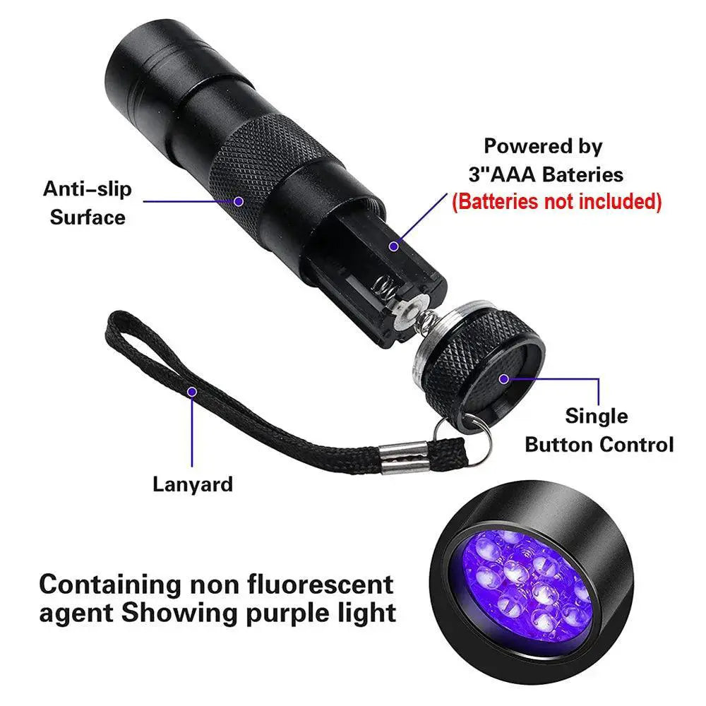 UV Blacklight Flashlight for Hidden Pet Urine - OurLum.com