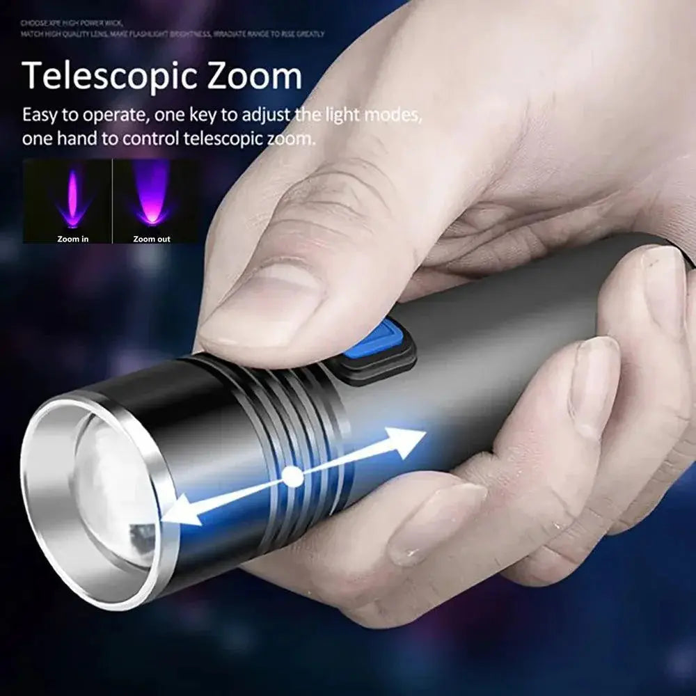 UV Blacklight Flashlight For Stain Detection And Cleaning