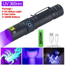 UV Flashlight Rechargeable Blacklight for Pet Urine Detection