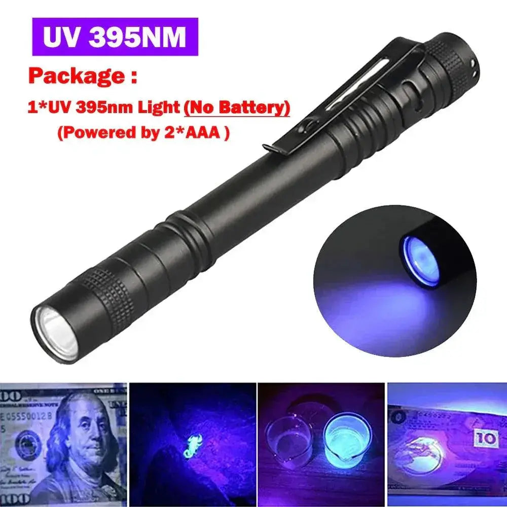 Rechargeable UV Flashlight Blacklight Pet Urine Detection