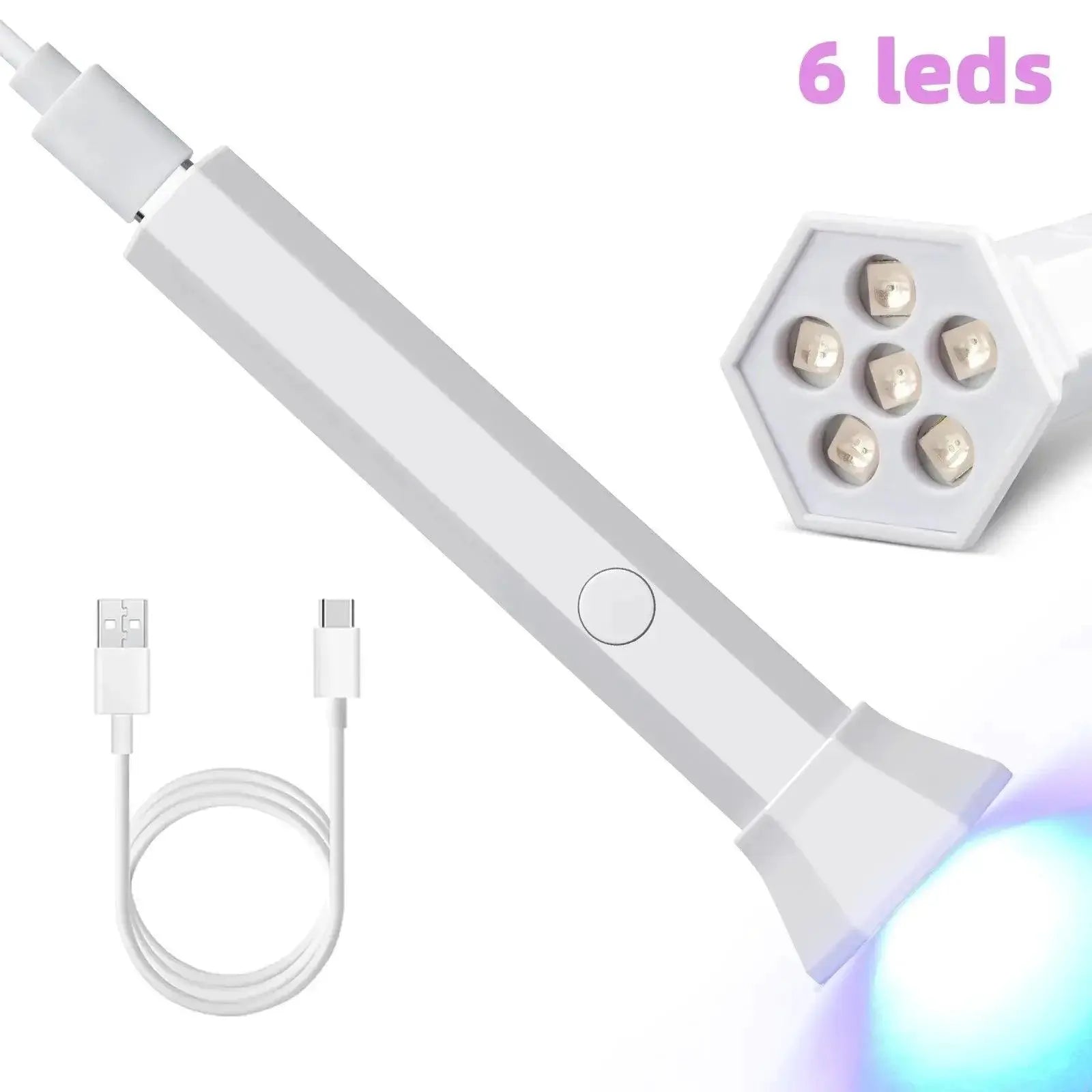UV Nail Dryer Portable LED Lamp Rechargeable Salon Quality