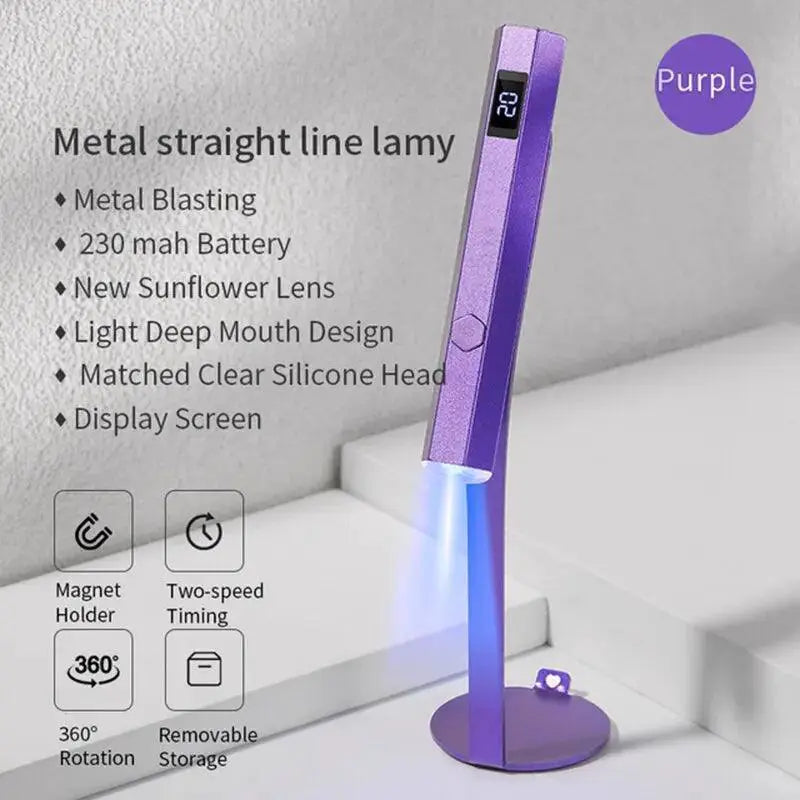 UV Nail Lamp Portable Rechargeable Fast Gel Polish Dryer