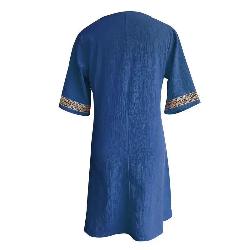 V Neck Linen Dress Chic Summer Fashion Essential 2023