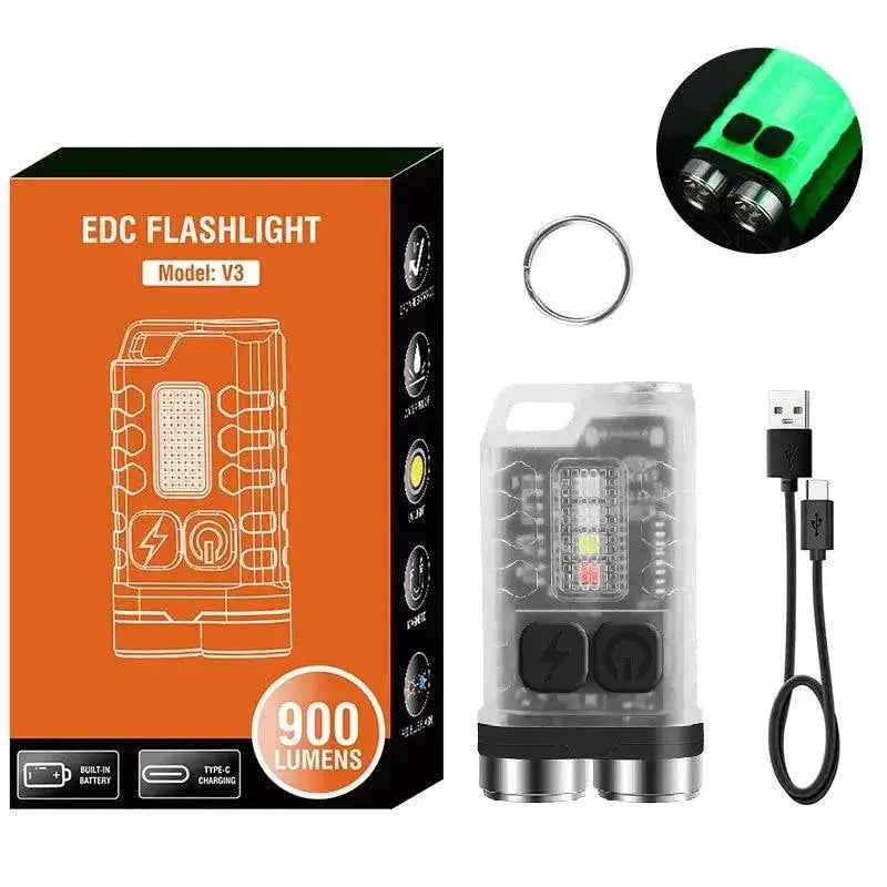V3 Keychain Flashlight 900 Lumens Compact Outdoor Essential