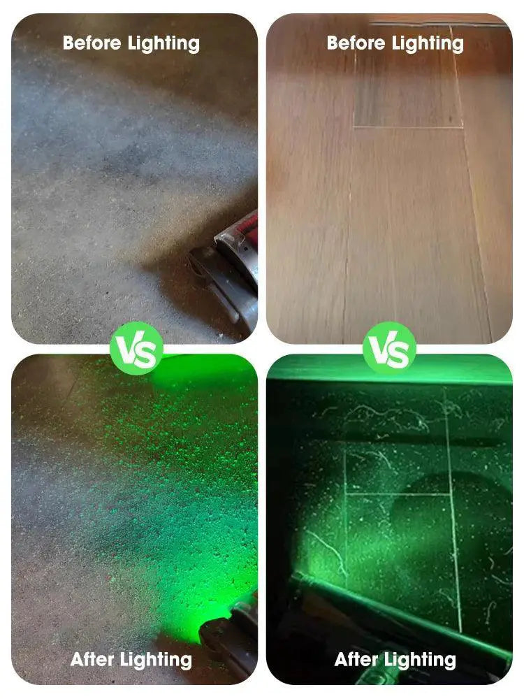 Vacuum Cleaner Display Light Adaptive Wireless Green
