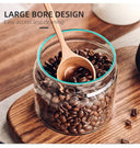 Keeps Fresh Glass Jar For Coffee Beans