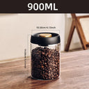 Keeps Fresh Glass Jar For Coffee Beans