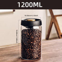 Keeps Fresh Glass Jar For Coffee Beans