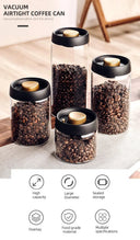 Keeps Fresh Glass Jar For Coffee Beans