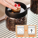 Keeps Fresh Glass Jar For Coffee Beans