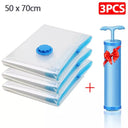 Vacuum Storage Bags Set with Hand-Pump Space Saver Solution