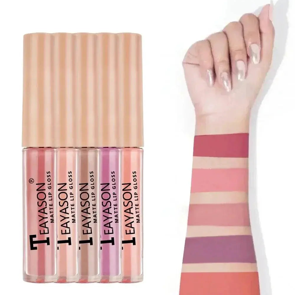 Vampy Matte Lipstick Set 5 Pack Bold Lip Shades Collection