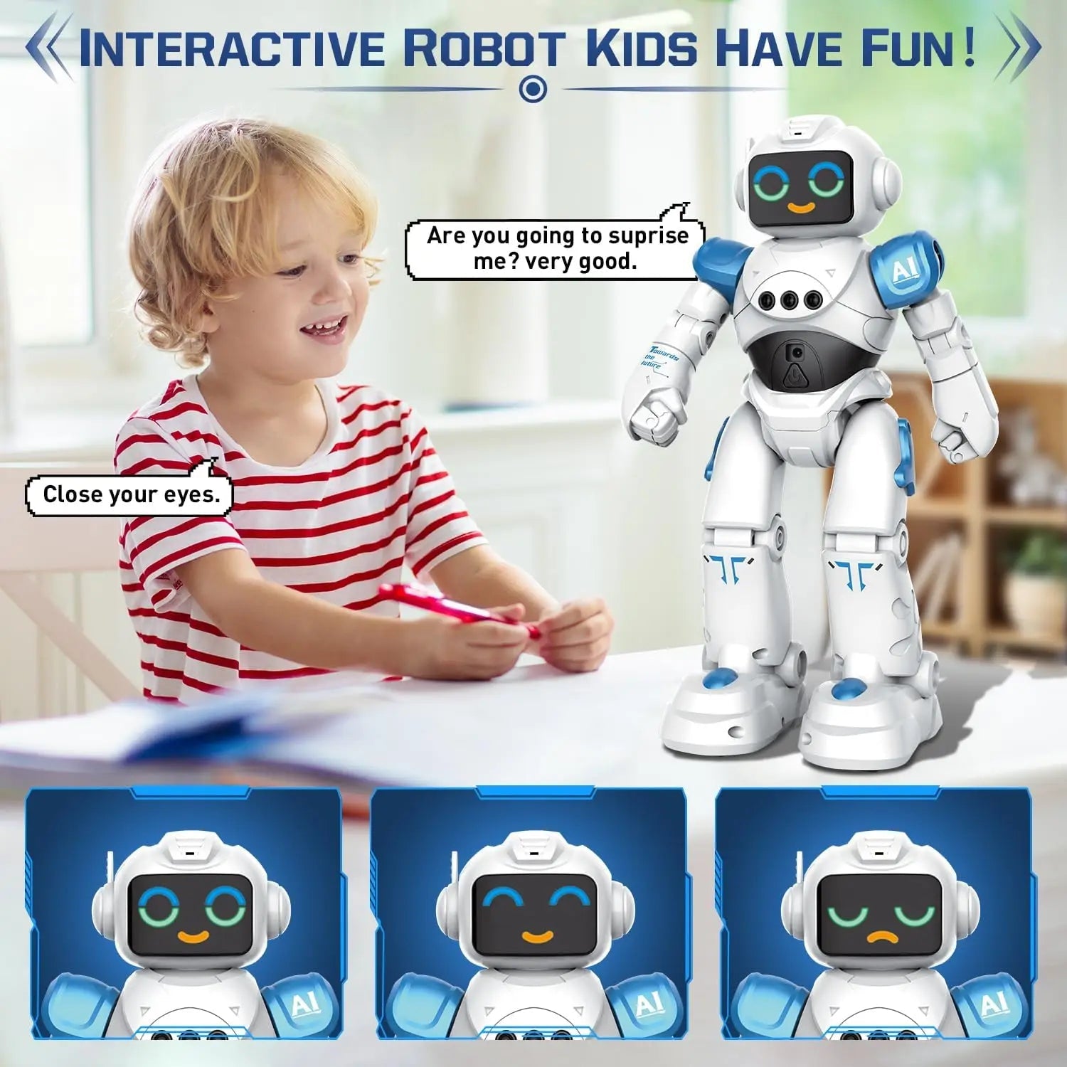 Vatos RC Gesture Sensing Robot Toy With Voice Interaction For Teens And Adults