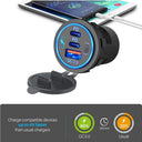 Velev Fast Charge On-The-Go Car Charger