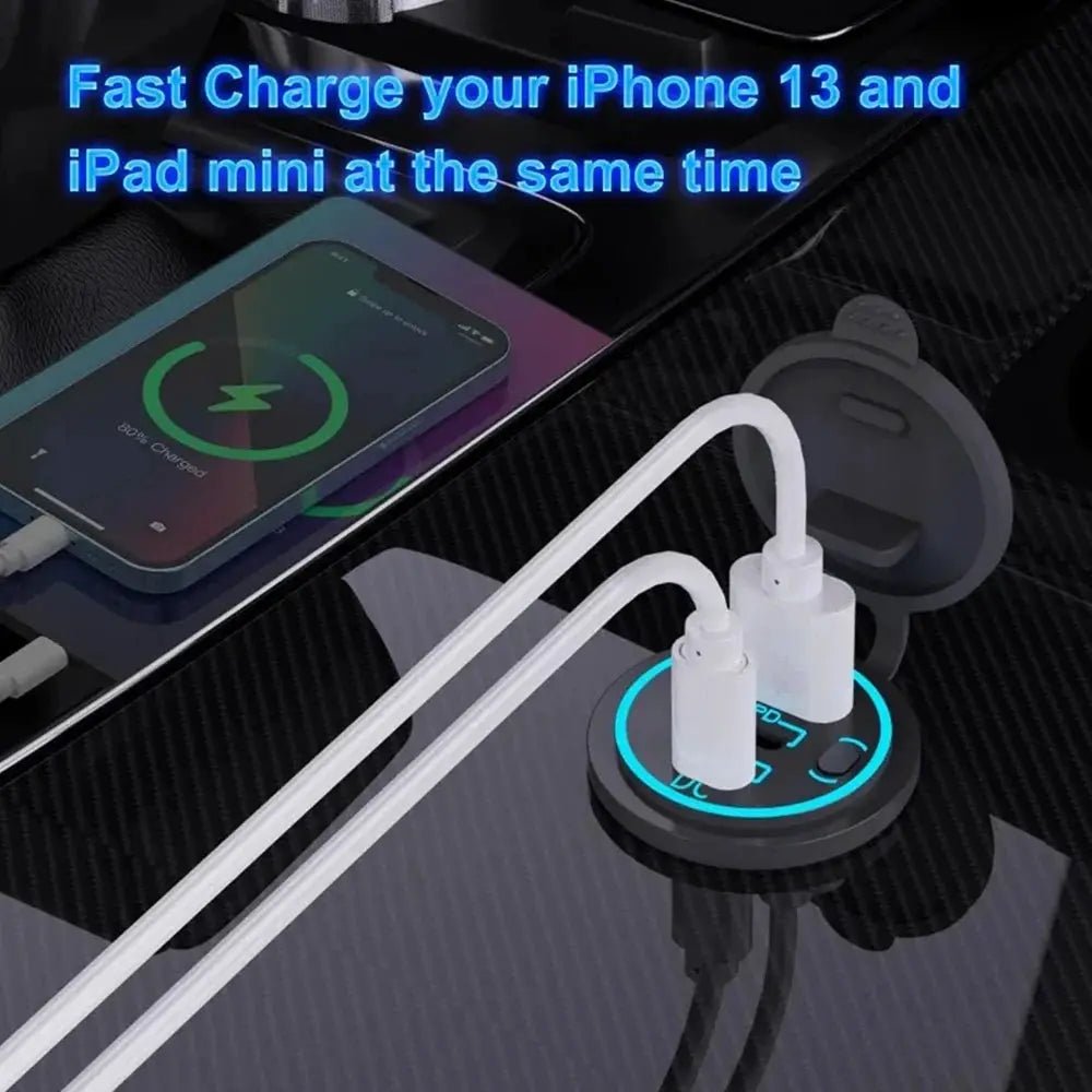Velev Fast Charge On-The-Go Car Charger