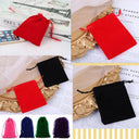 Sleek Velvet Jewelry Pouches for Brides