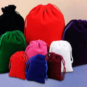 Sleek Velvet Jewelry Pouches for Brides