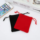 Sleek Velvet Jewelry Pouches for Brides