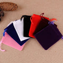 Sleek Velvet Jewelry Pouches for Brides