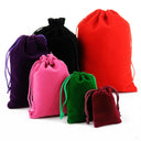 Sleek Velvet Jewelry Pouches for Brides