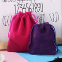 Sleek Velvet Jewelry Pouches for Brides