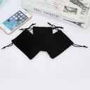 Sleek Velvet Jewelry Pouches for Brides