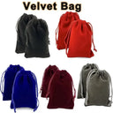Sleek Velvet Jewelry Pouches for Brides