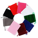 Sleek Velvet Jewelry Pouches for Brides