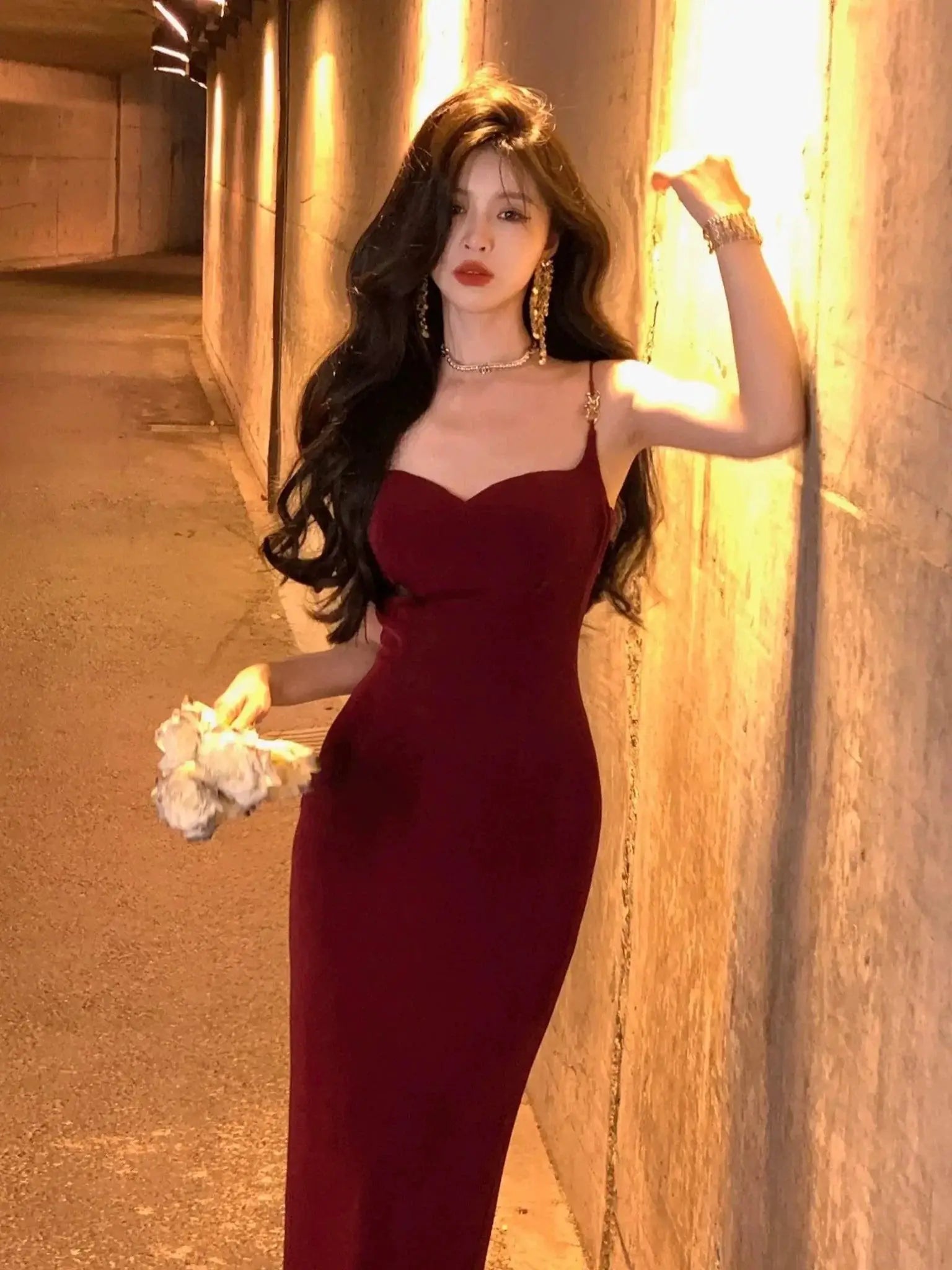 Velvet Evening Gown From Winter Dress Collection 2023