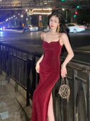 Velvet Evening Gown: Elegant Winter Dress Collection 2023