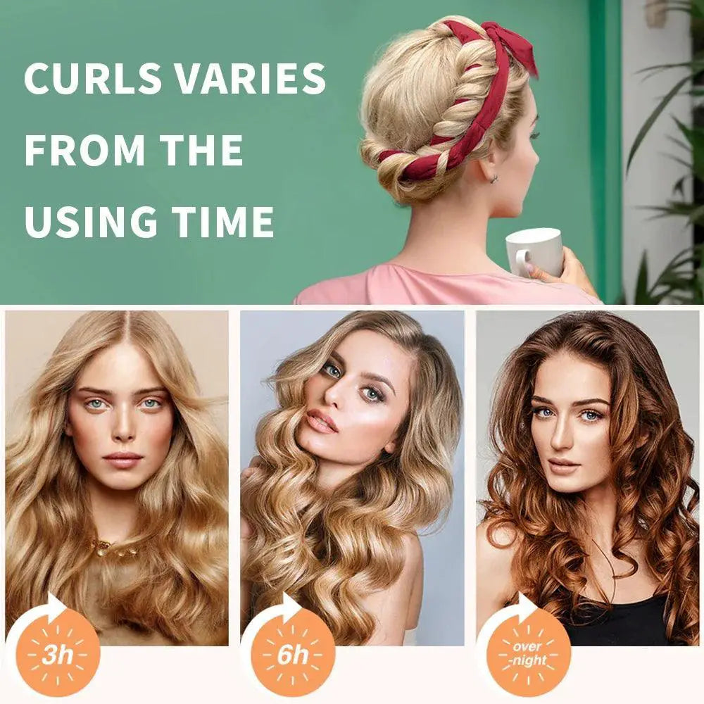 Velvet Headband Curler For Effortless Heatless Curls