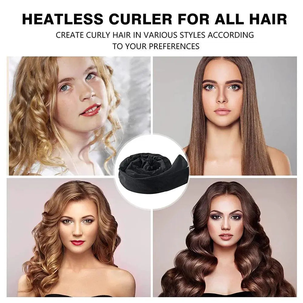 Velvet Headband Curler For Effortless Heatless Curls