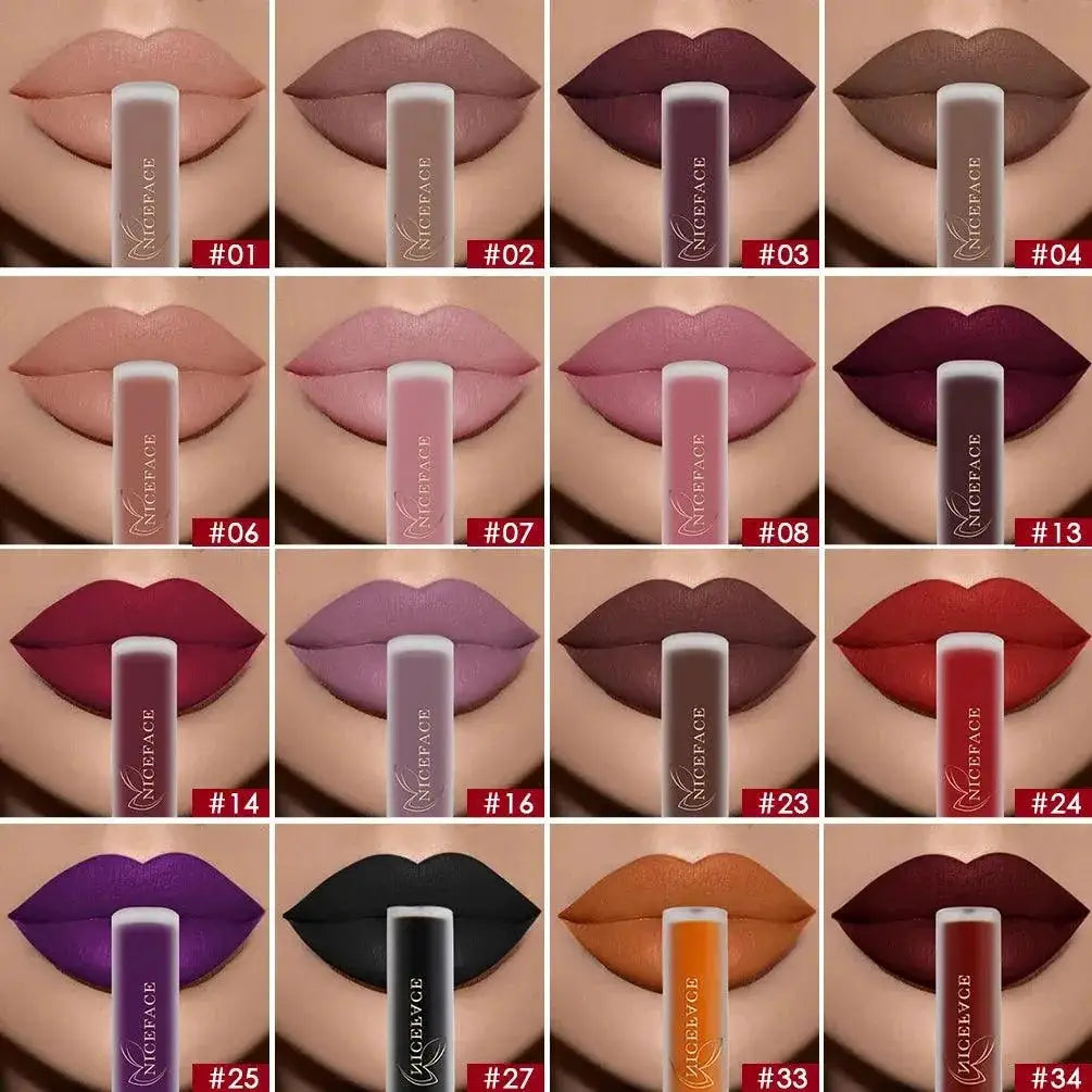 Velvet Matte Lip Kit With Bold Colors For Smooth Application