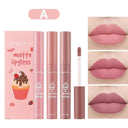 Velvet Matte Lip Trio Colorful Long Lasting Lipstick Set