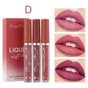Velvet Matte Lip Trio Colorful Long Lasting Lipstick Set