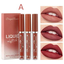 Velvet Matte Lip Trio Colorful Long Lasting Lipstick Set
