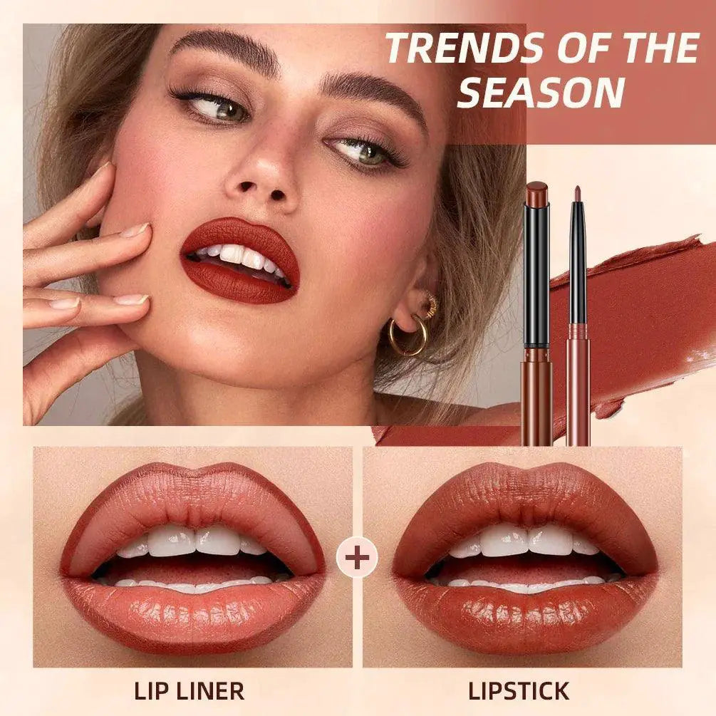 Velvet Red Lip Kit Luxe Lipstick And Lipliner Set For Glam