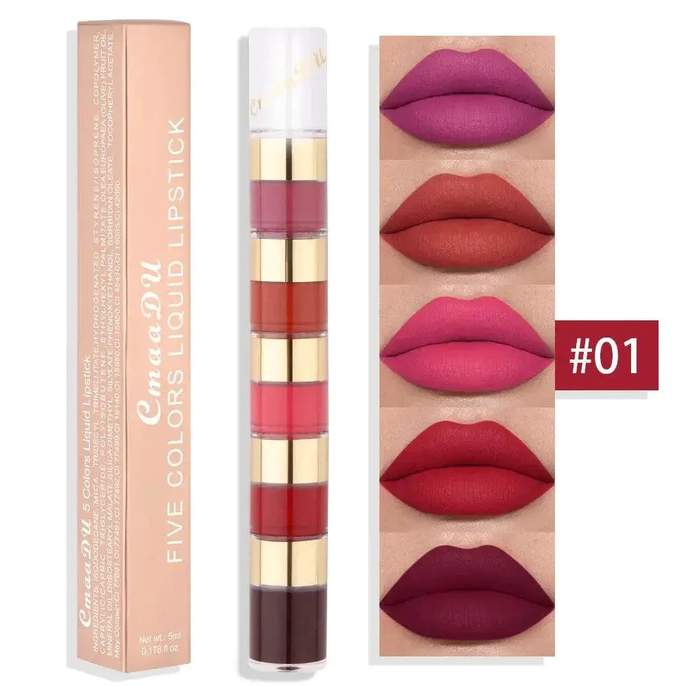 Velvet Red Matte Lipstick Set Hydrating Long Lasting Shades