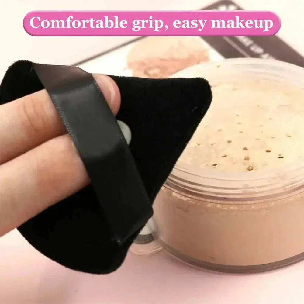 Velvet Triangle Makeup Puff Set for Luxe Finish Application