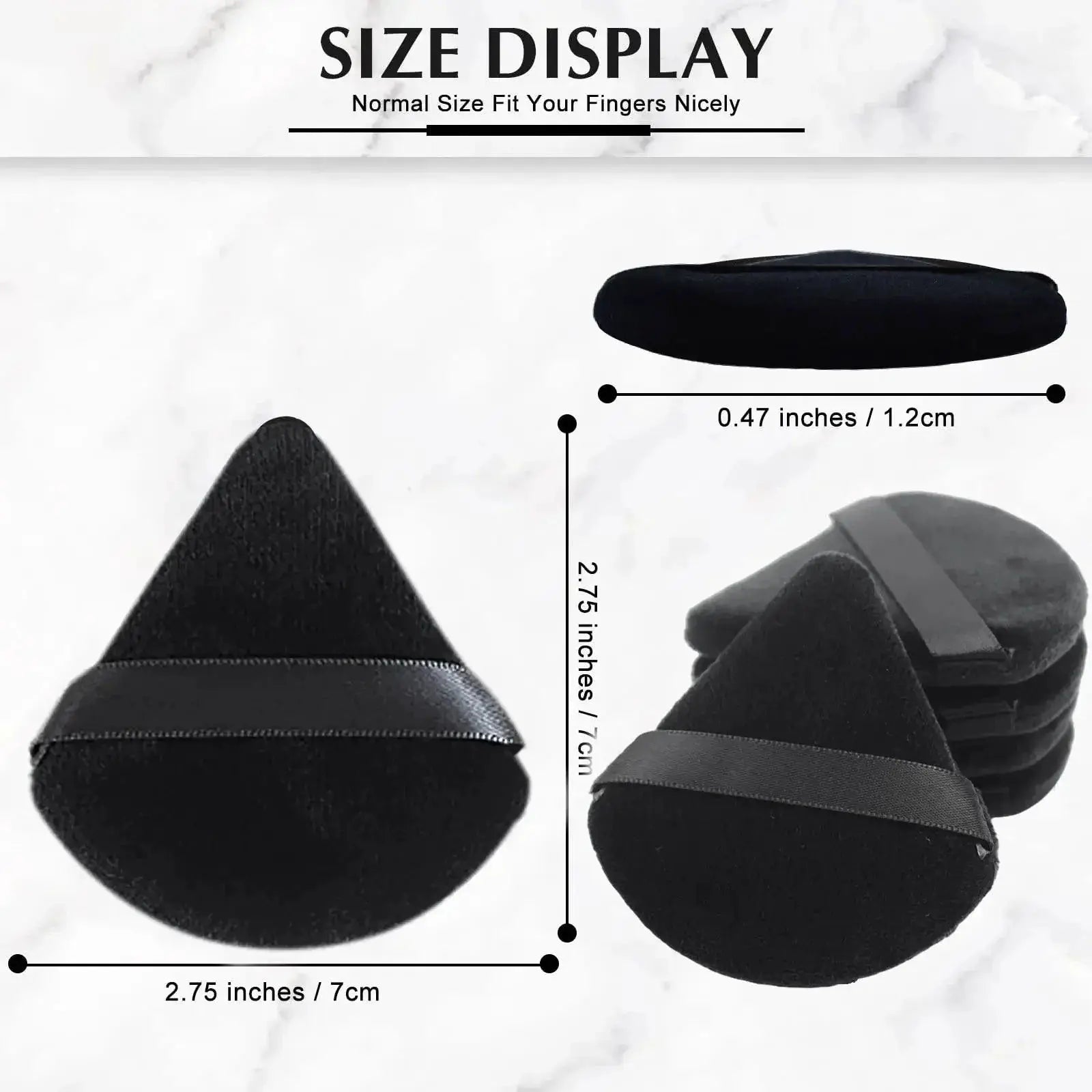 Velvet Triangle Makeup Sponge For Flawless Finish Easy Clean